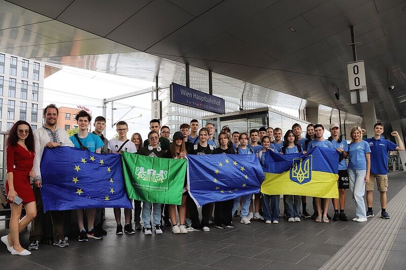 Ukrainian students arriving in Vienna (c) Iryna Karpenko